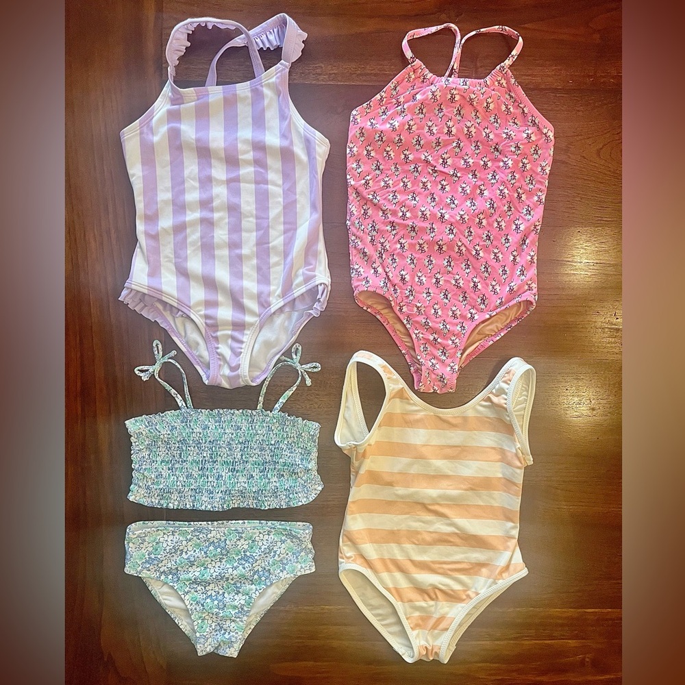 EUC! Bundle x4 Swimsuits Zara J Crew Crewcuts (4-5)